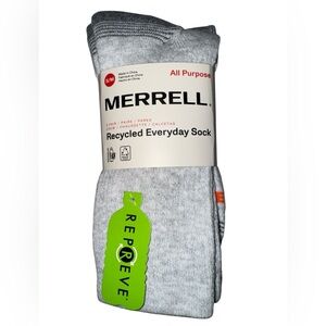 Merrell Recycled Everyday Crew Socks 3-Pack S/M
